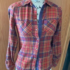 Plaid button down shirt